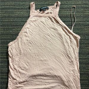 Aritzia Cream Ribbed Tank Top